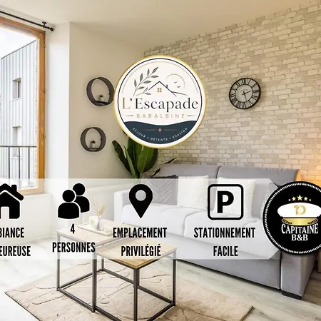 L'escapade Baralbine - Centre-ville - 4 Pers 아파트